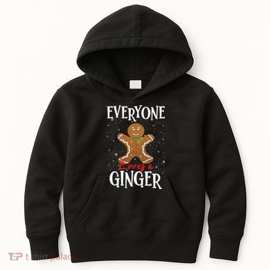 Christmas Everyone Loves A Ginger Funny Baker Kids Hoodie