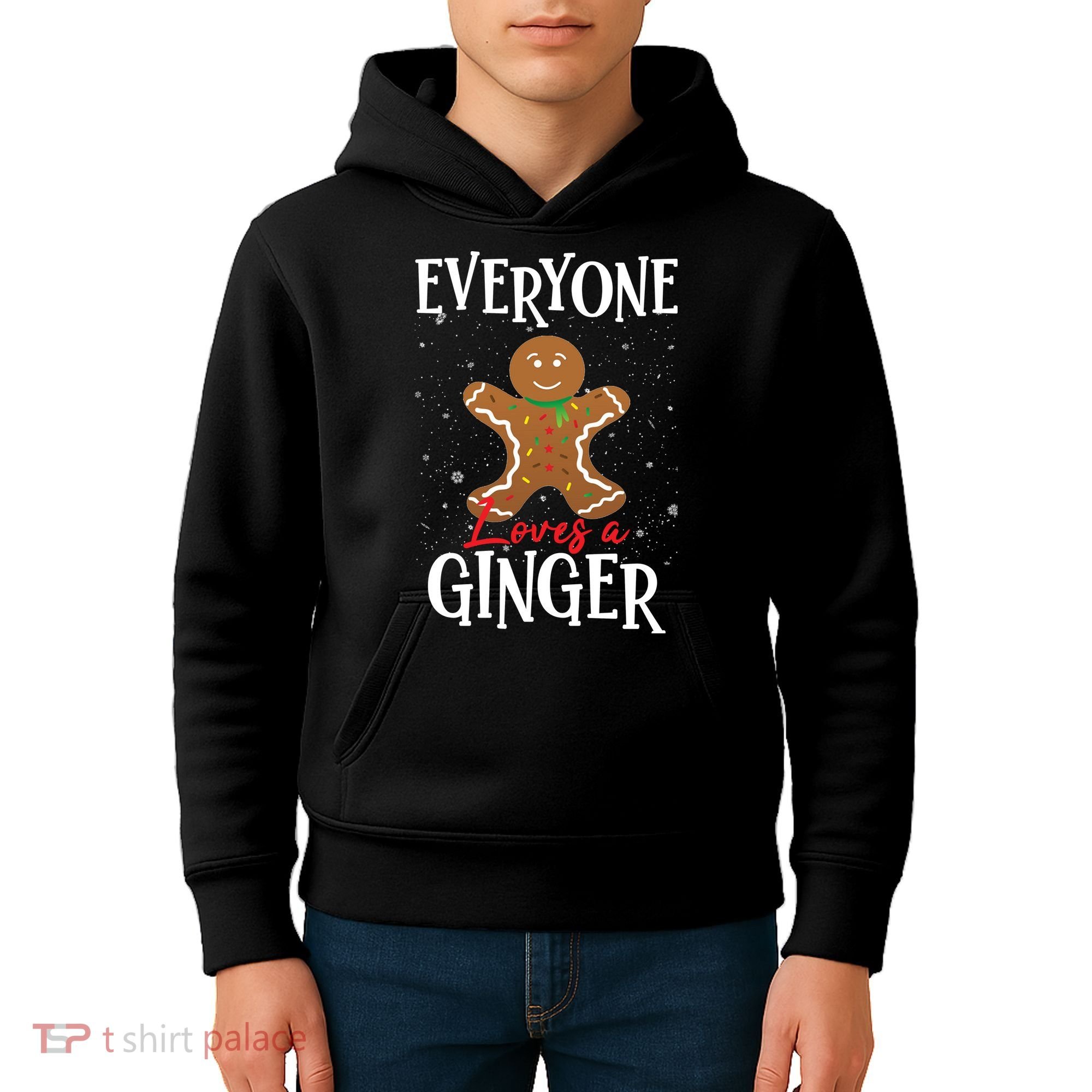 Christmas Everyone Loves A Ginger Funny Baker Kids Hoodie