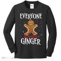 Christmas Everyone Loves A Ginger Funny Baker Kids Long Sleeve Shirt thumb 0