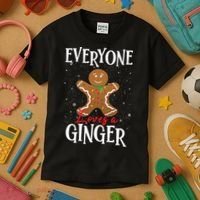 Christmas Everyone Loves A Ginger Funny Baker Kids T-Shirt thumb 3