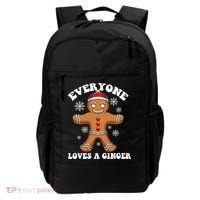 Christmas Everyone Loves A Ginger Funny Holiday Print Gift Backpack thumb 0
