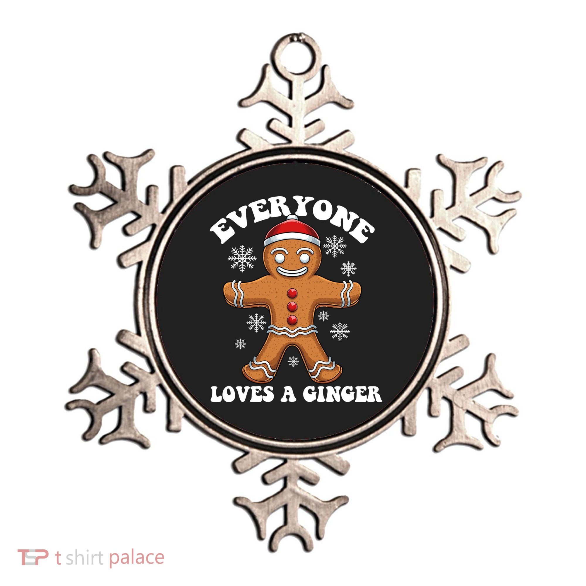 Christmas Everyone Loves A Ginger Funny Holiday Print Gift Ornament