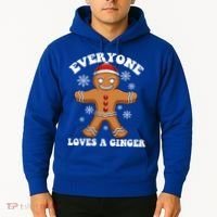Christmas Everyone Loves A Ginger Funny Holiday Print Gift Hoodie thumb 2