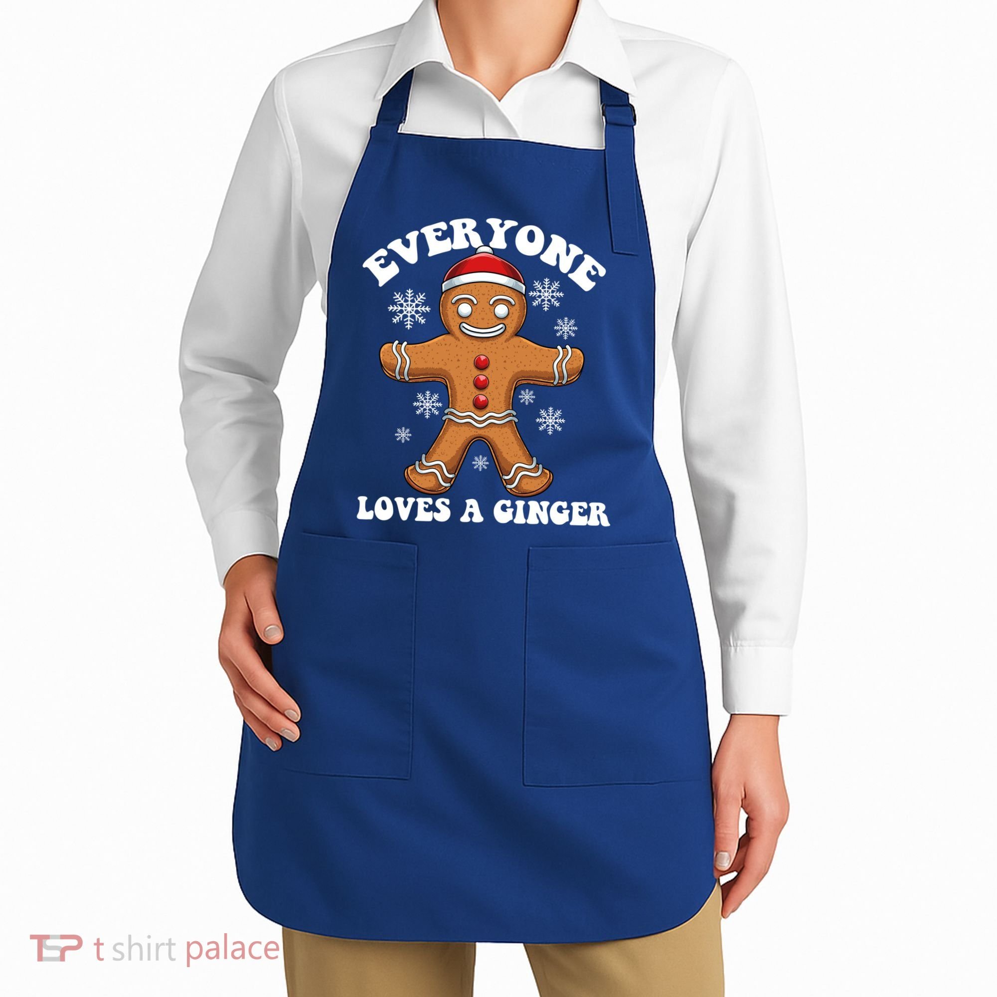 Christmas Everyone Loves A Ginger Funny Holiday Print Gift Apron