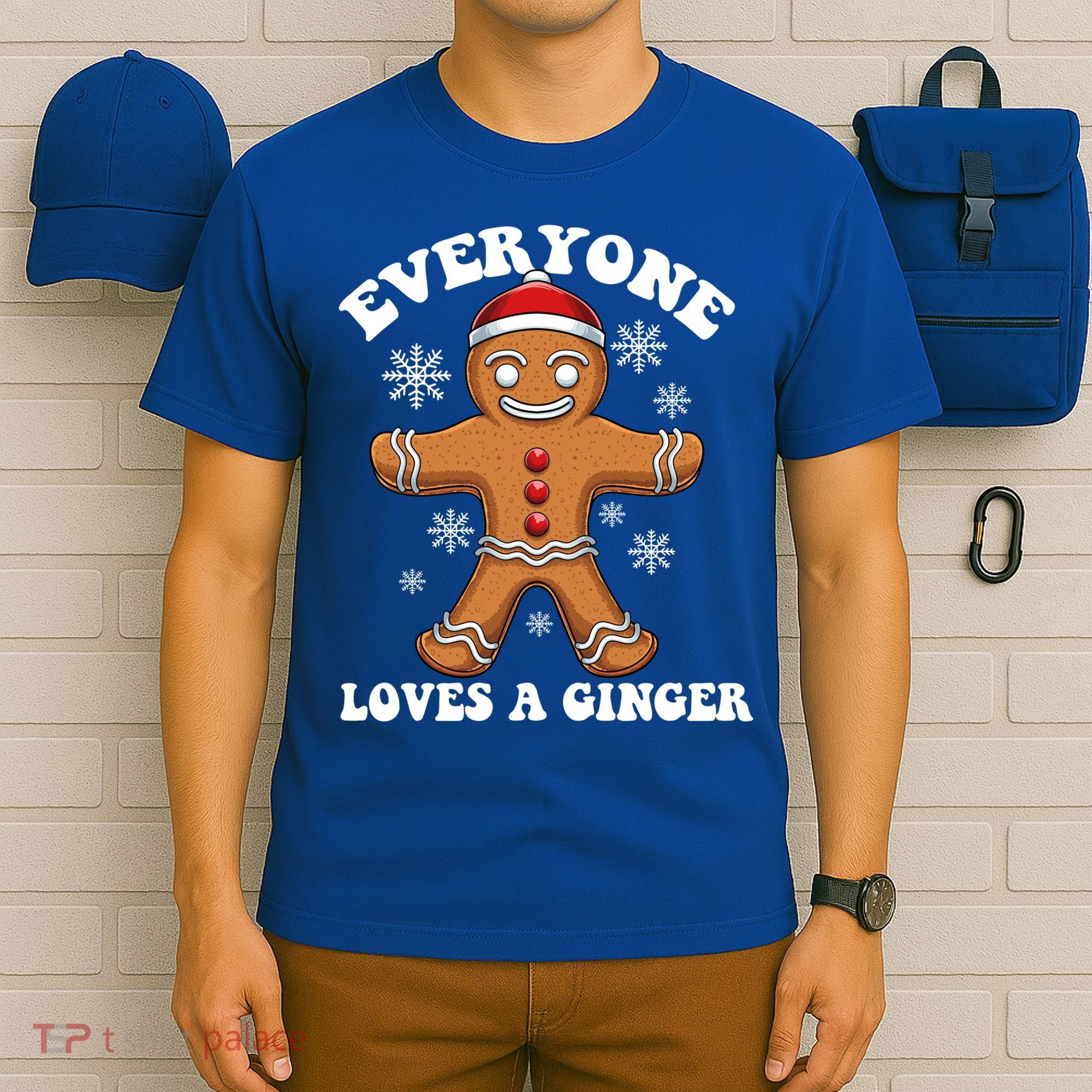 Christmas Everyone Loves A Ginger Funny Holiday Print Gift T-Shirt