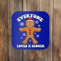 Christmas Everyone Loves A Ginger Funny Holiday Print Gift Coaster thumb 0