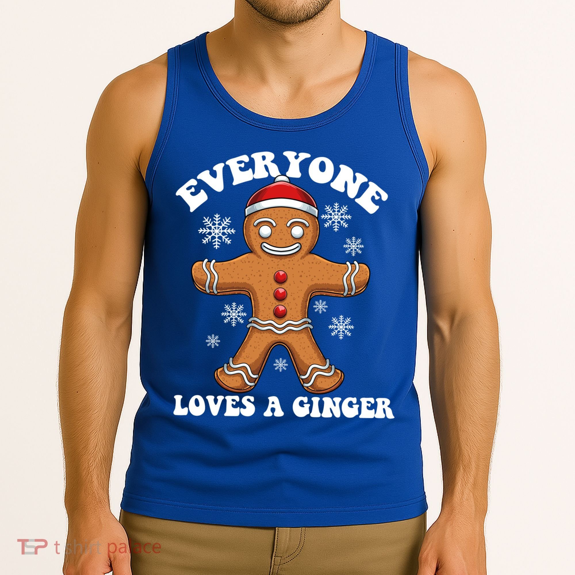 Christmas Everyone Loves A Ginger Funny Holiday Print Gift Tank Top