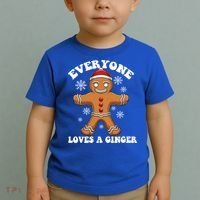 Christmas Everyone Loves A Ginger Funny Holiday Print Gift Toddler T-Shirt thumb 2