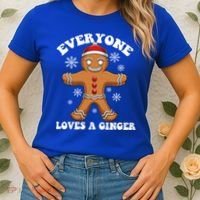 Christmas Everyone Loves A Ginger Funny Holiday Print Gift Women's T-Shirt thumb 2