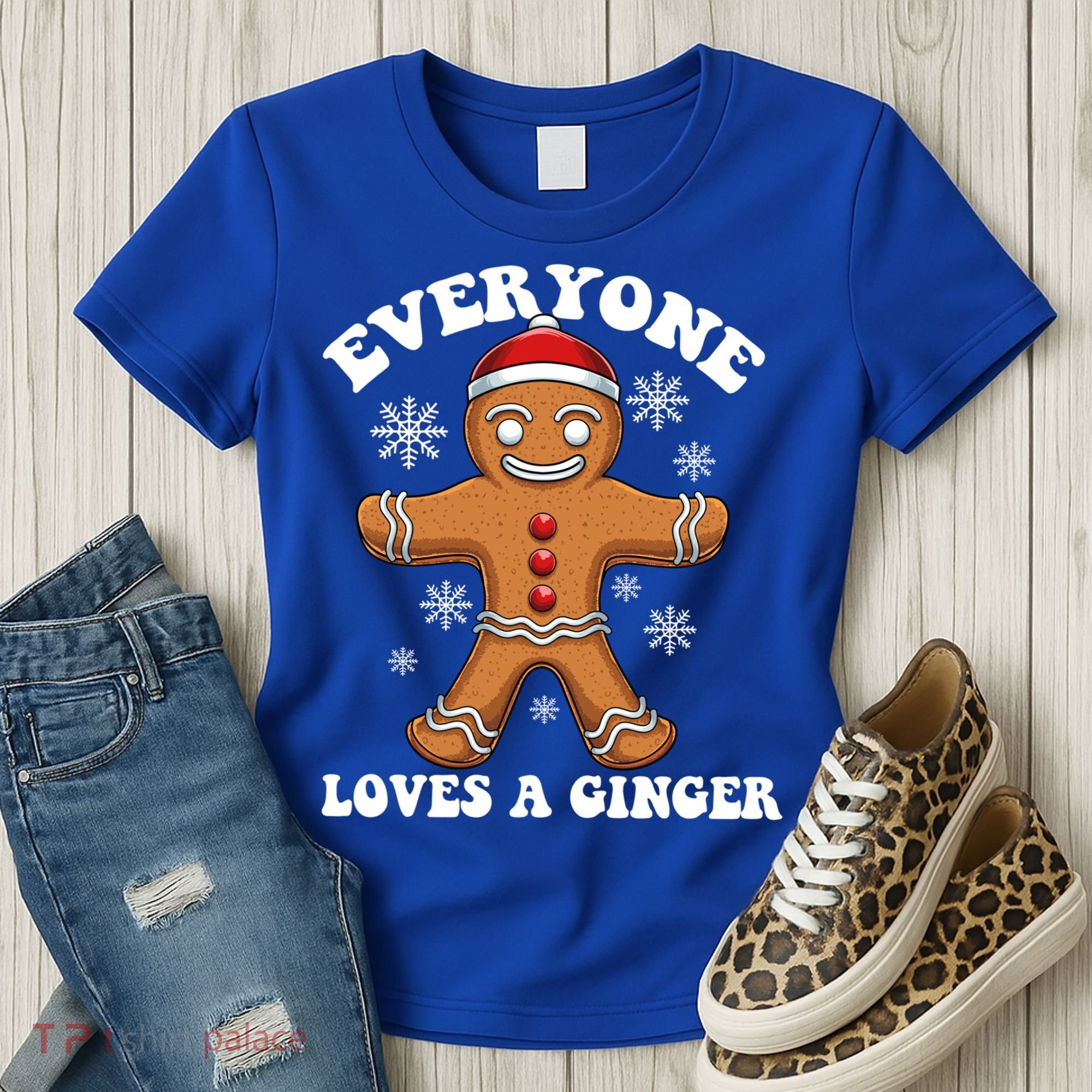 Christmas Everyone Loves A Ginger Funny Holiday Print Gift Women's T-Shirt