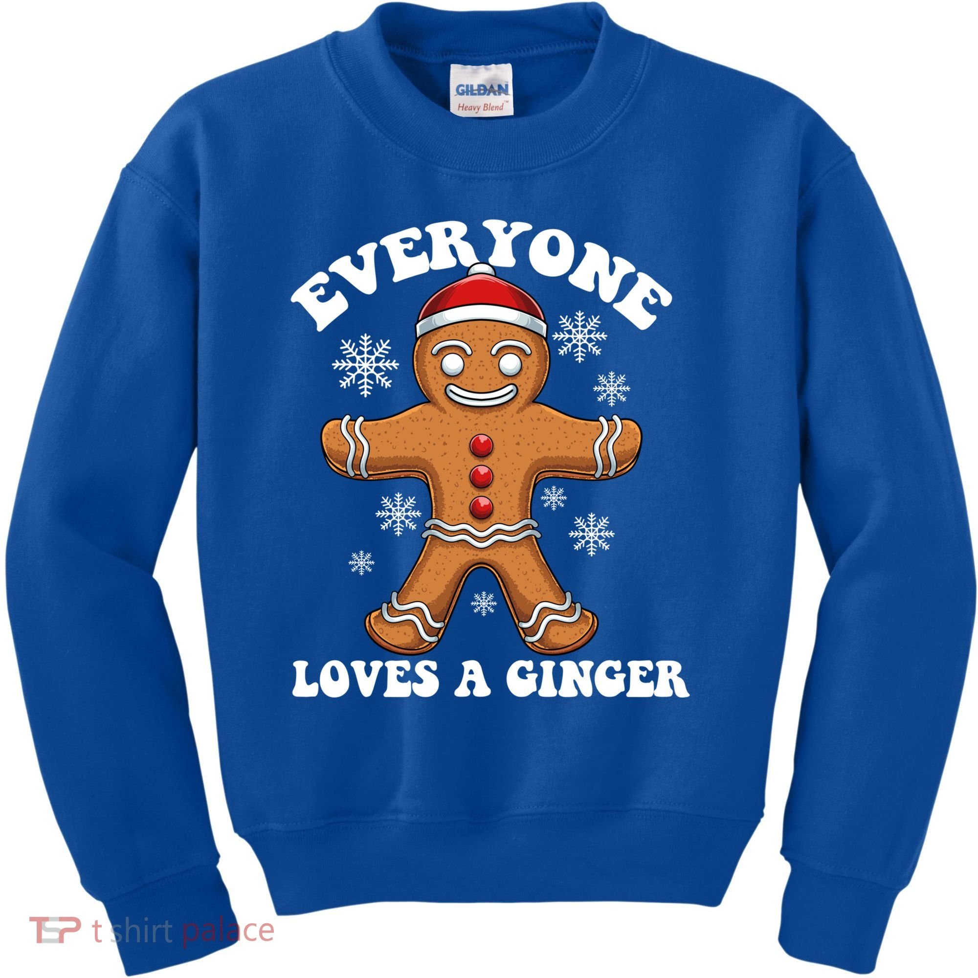 Christmas Everyone Loves A Ginger Funny Holiday Print Gift Kids Sweatshirt