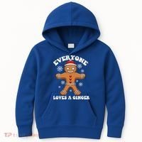 Christmas Everyone Loves A Ginger Funny Holiday Print Gift Kids Hoodie thumb 0
