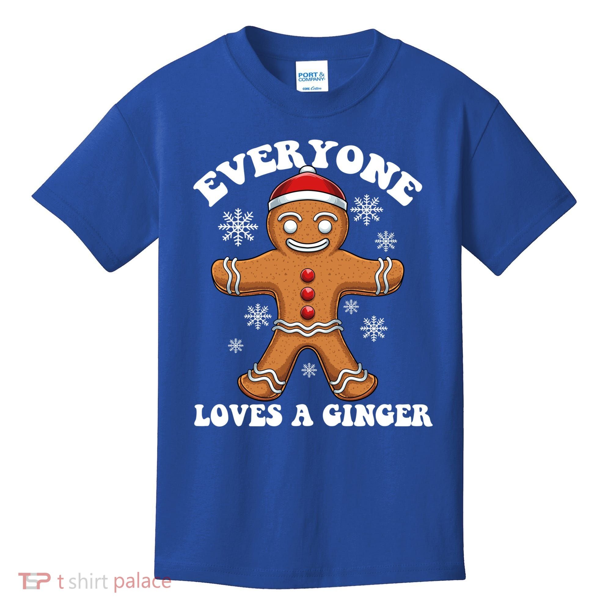 Christmas Everyone Loves A Ginger Funny Holiday Print Gift Kids T-Shirt