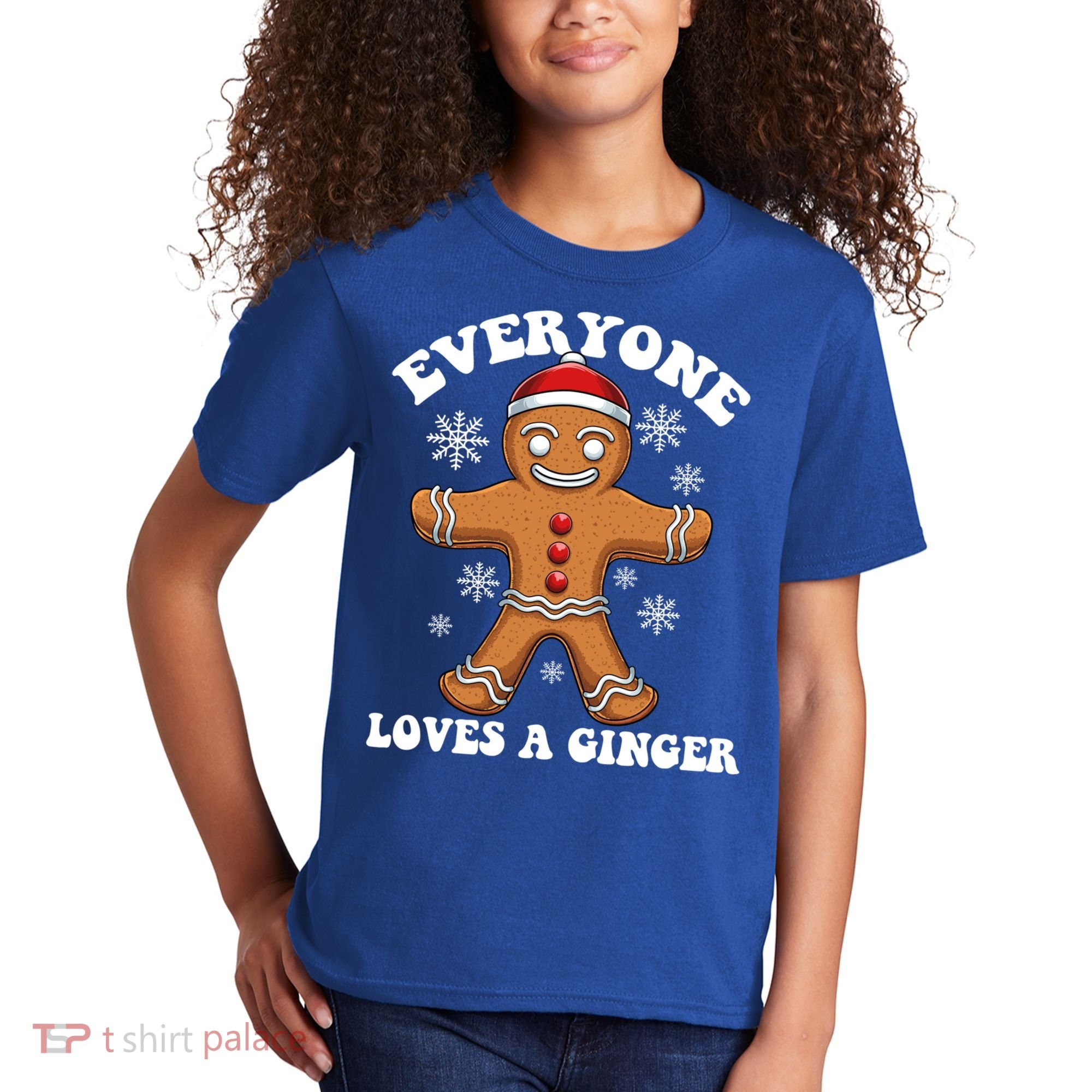 Christmas Everyone Loves A Ginger Funny Holiday Print Gift Kids T-Shirt