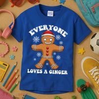 Christmas Everyone Loves A Ginger Funny Holiday Print Gift Kids T-Shirt thumb 3