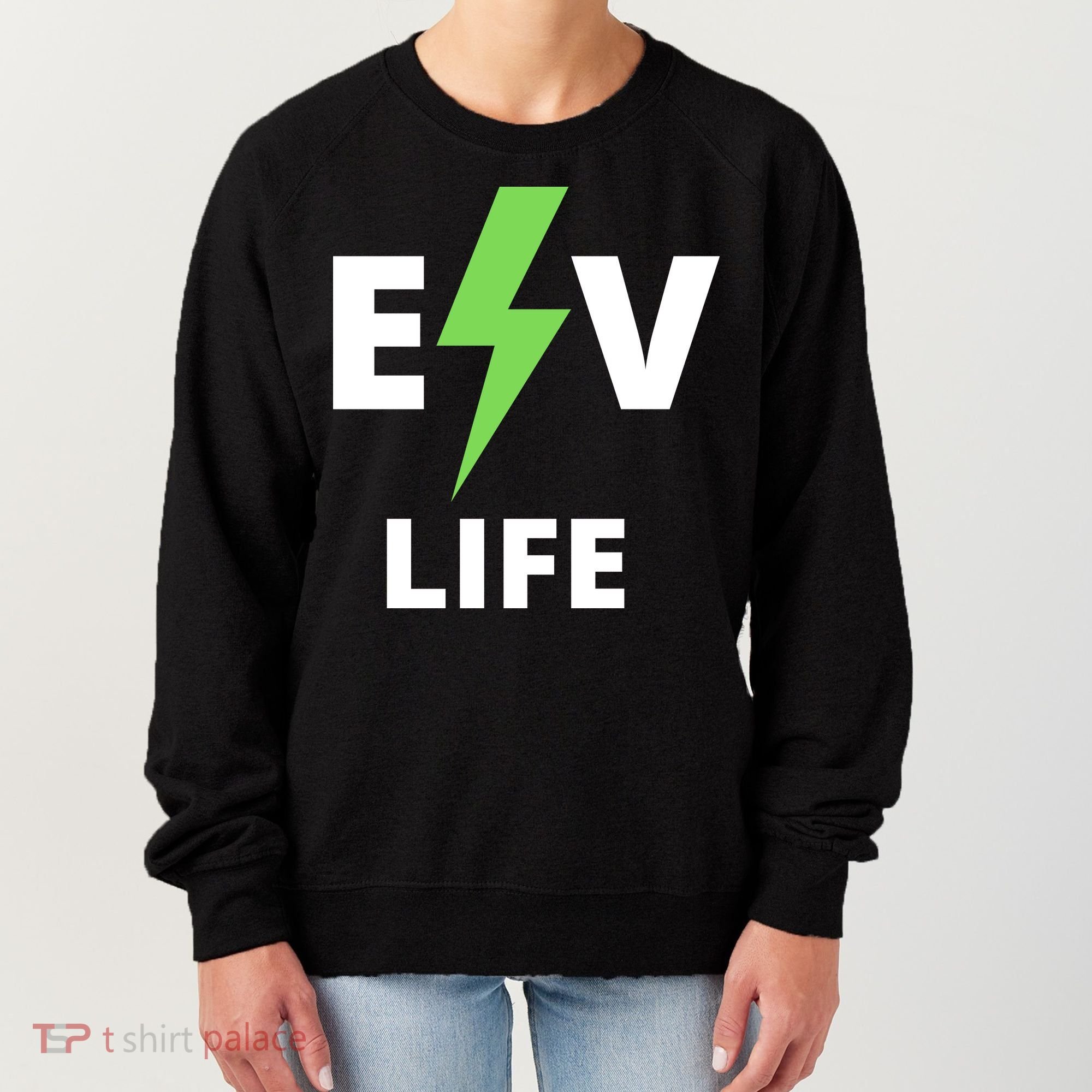 Cool EV Life Electric Vehicle, EVs, Funny Electric Vehicle Women's Sweatshirt
