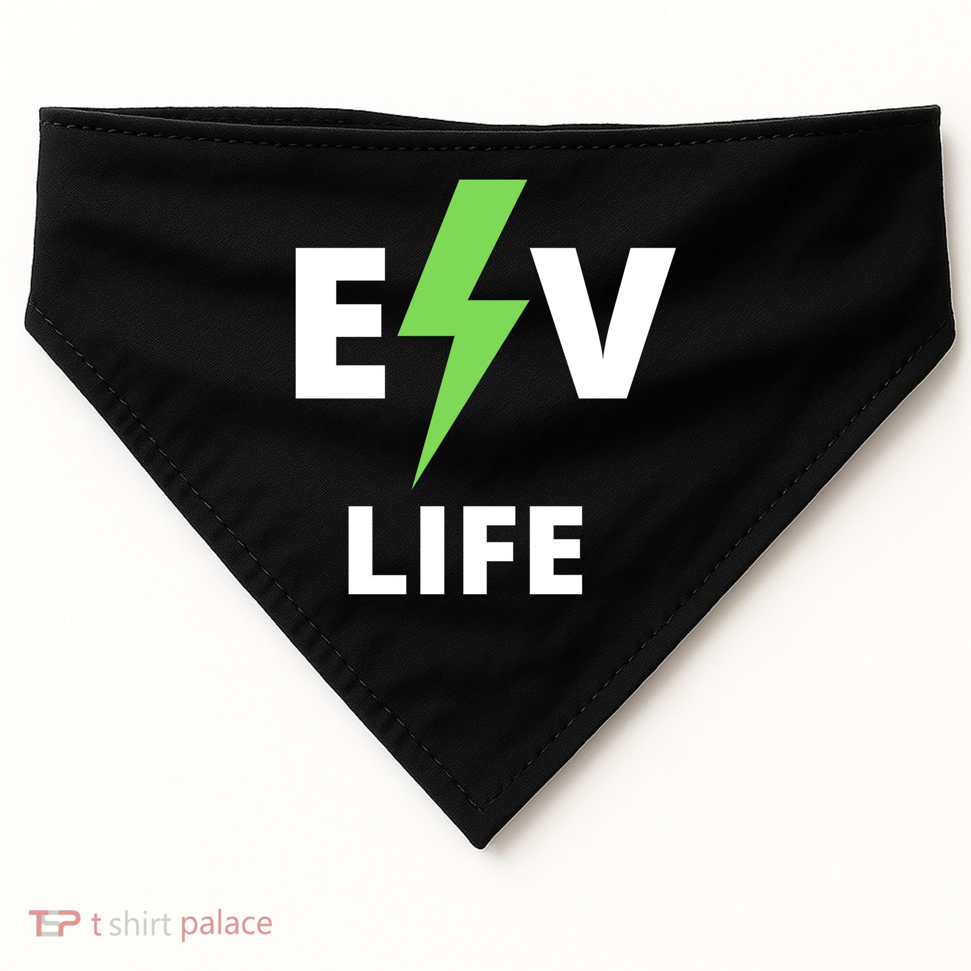 Cool EV Life Electric Vehicle, EVs, Funny Electric Vehicle USA-Made Doggie Bandana
