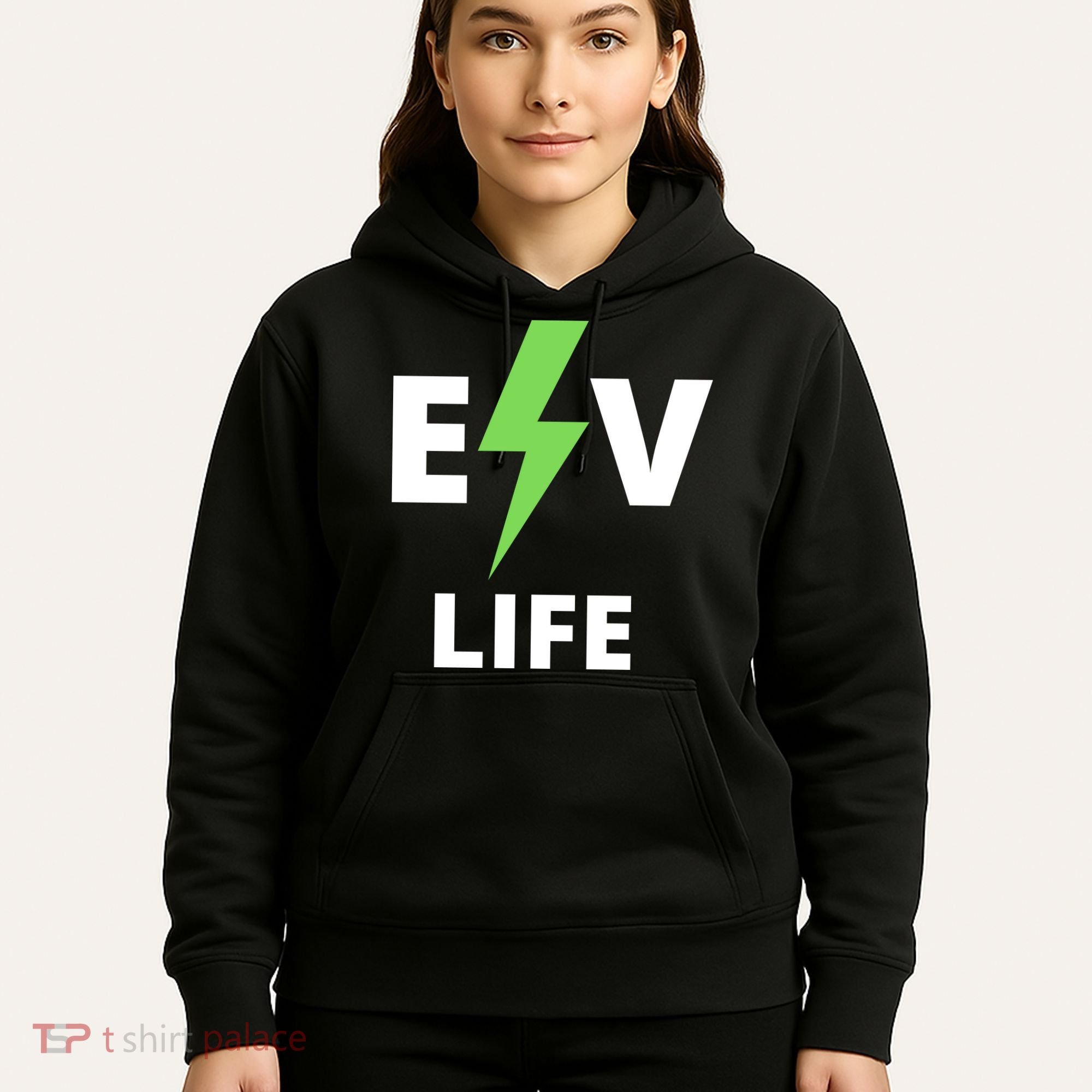 Cool EV Life Electric Vehicle, EVs, Funny Electric Vehicle Hoodie