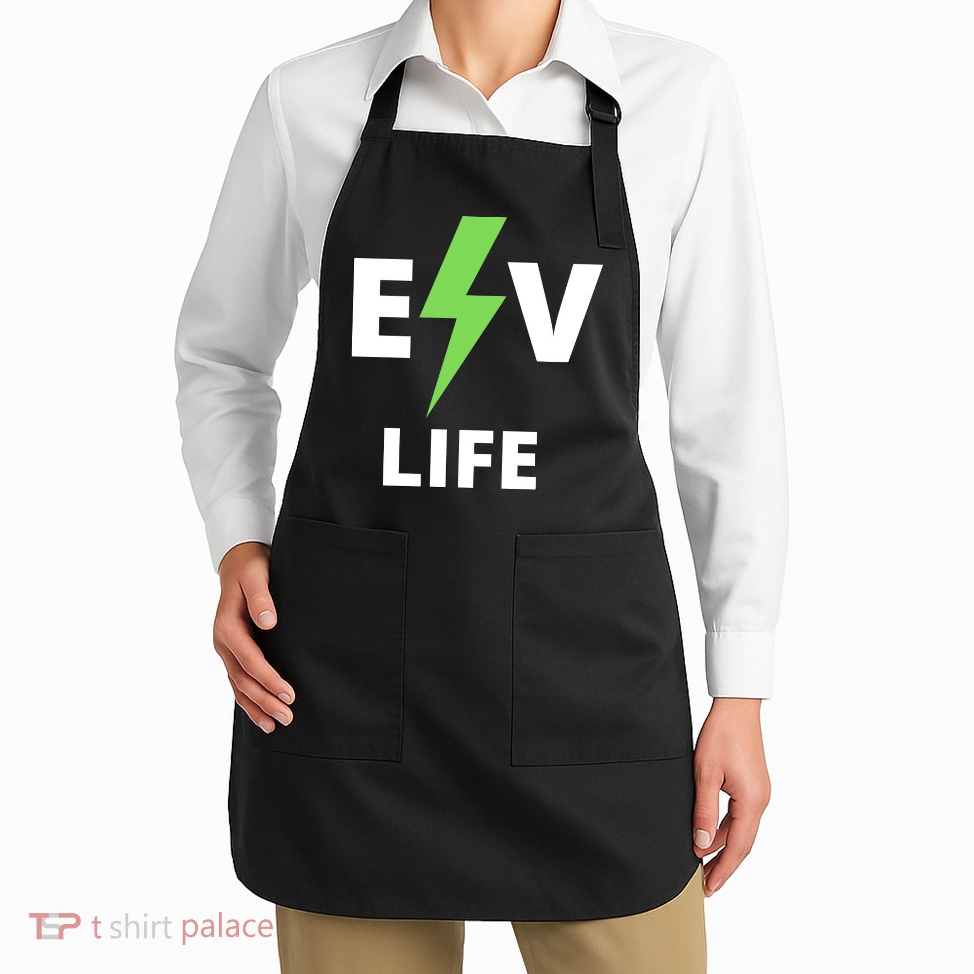 Cool EV Life Electric Vehicle, EVs, Funny Electric Vehicle Apron