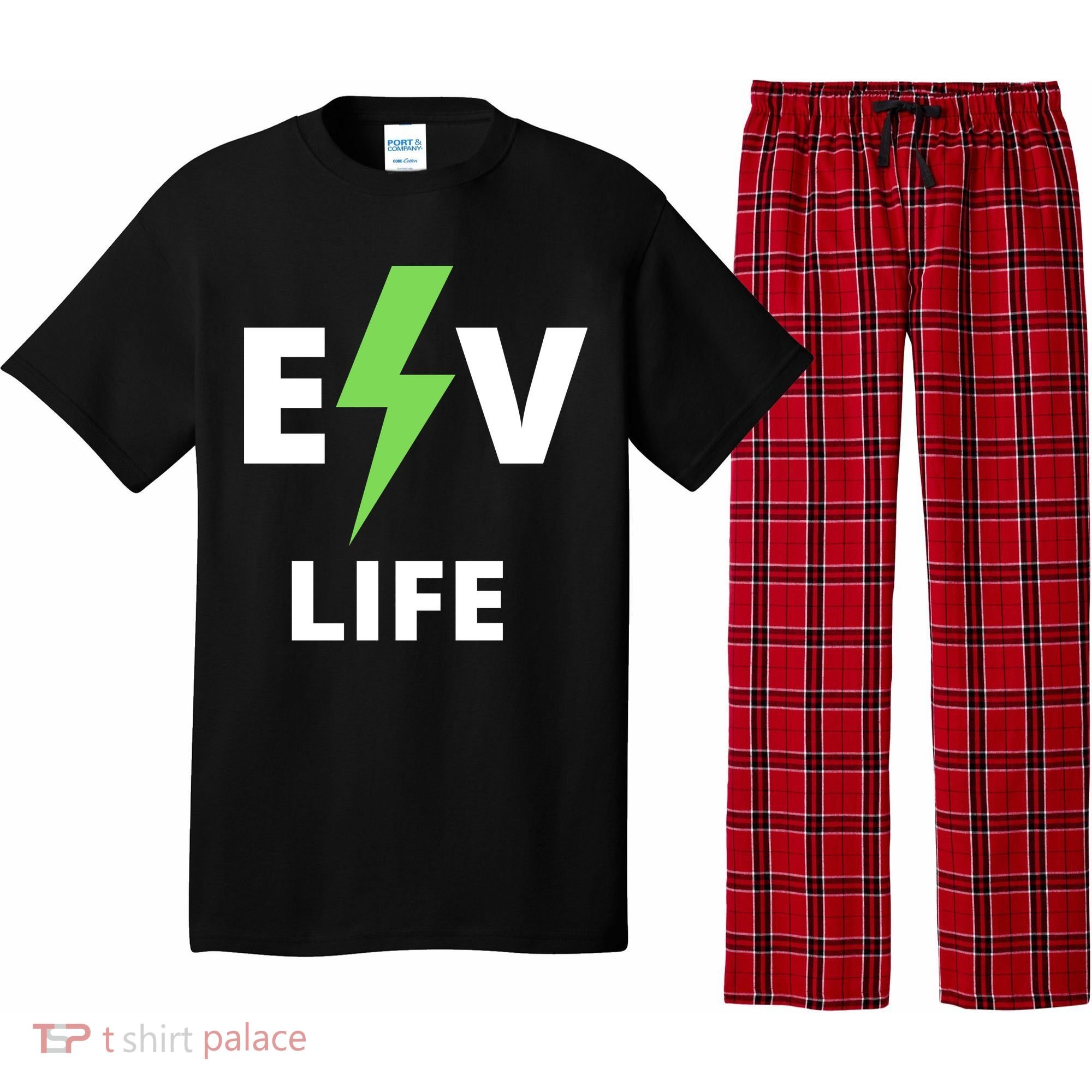 Cool EV Life Electric Vehicle, EVs, Funny Electric Vehicle Pajama Set
