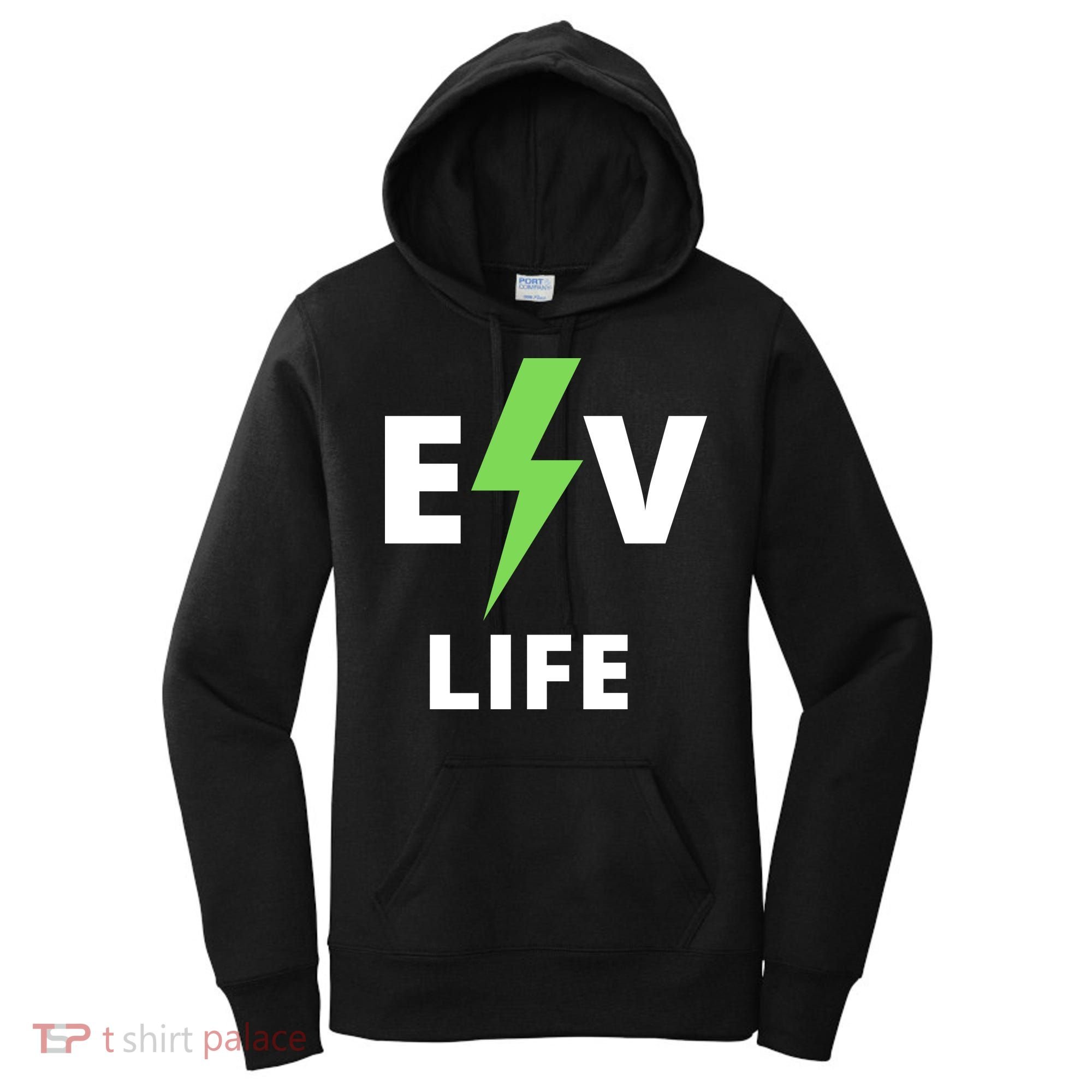 Cool EV Life Electric Vehicle, EVs, Funny Electric Vehicle Women's Hoodie