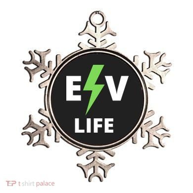 Cool EV Life Electric Vehicle, EVs, Funny Electric Vehicle Ornament