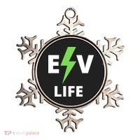Cool EV Life Electric Vehicle, EVs, Funny Electric Vehicle Ornament thumb 0