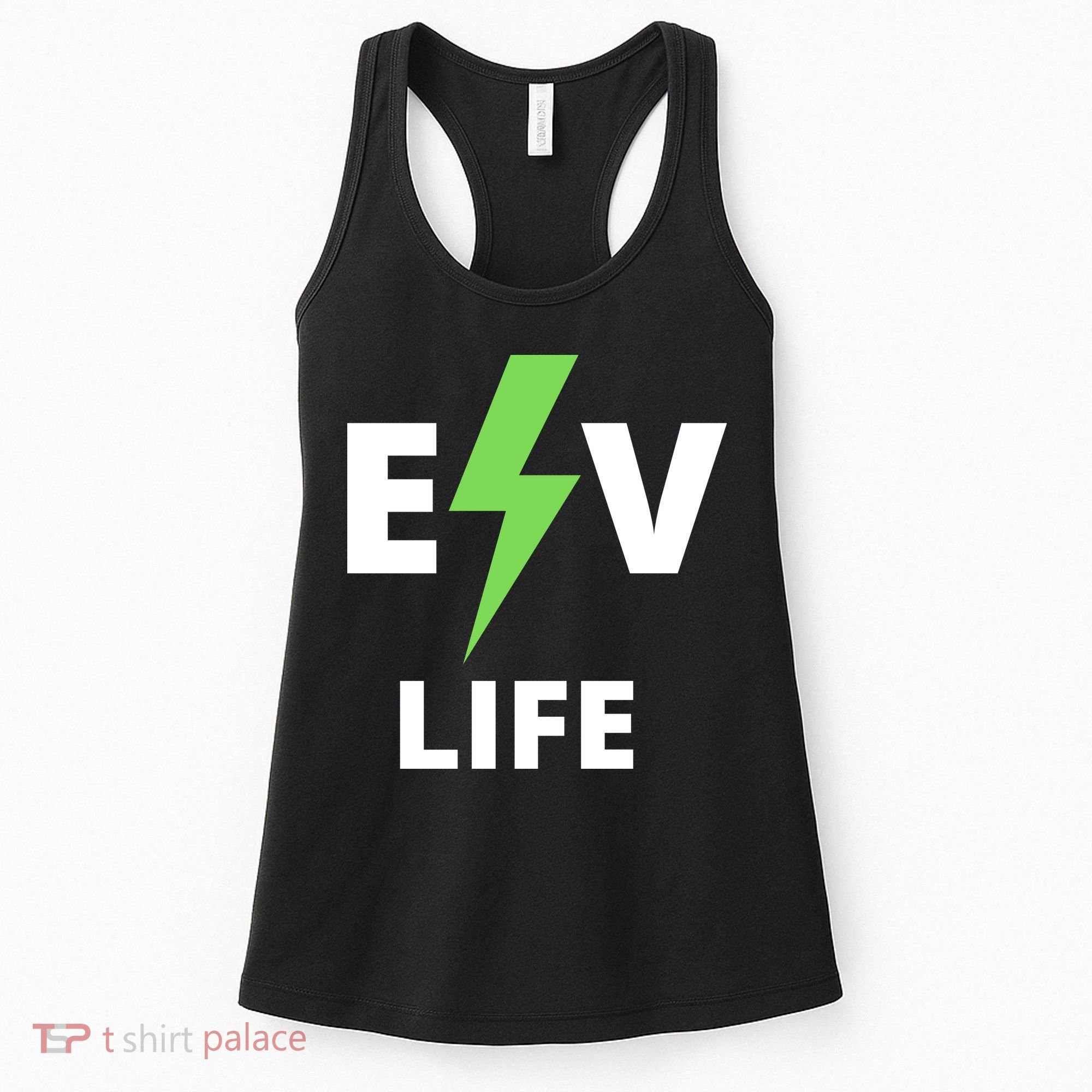 Cool EV Life Electric Vehicle, EVs, Funny Electric Vehicle Women's Tank Top