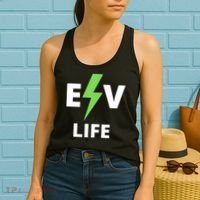 Cool EV Life Electric Vehicle, EVs, Funny Electric Vehicle Women's Tank Top thumb 2