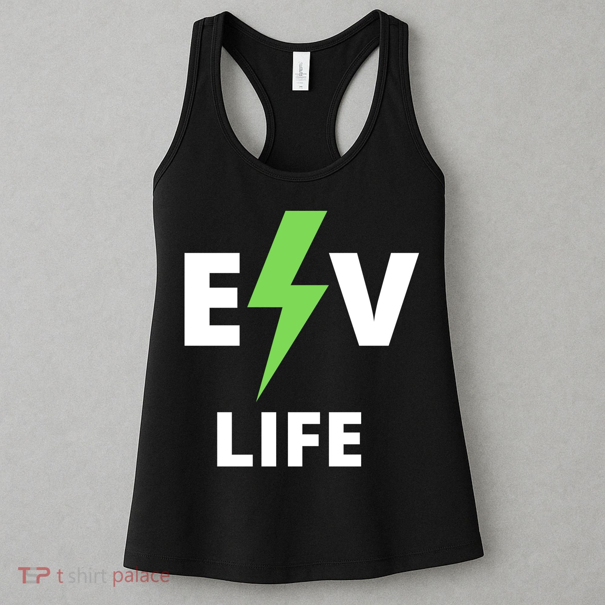 Cool EV Life Electric Vehicle, EVs, Funny Electric Vehicle Women's Tank Top