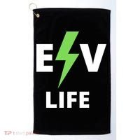 Cool EV Life Electric Vehicle, EVs, Funny Electric Vehicle Golf Towel thumb 0
