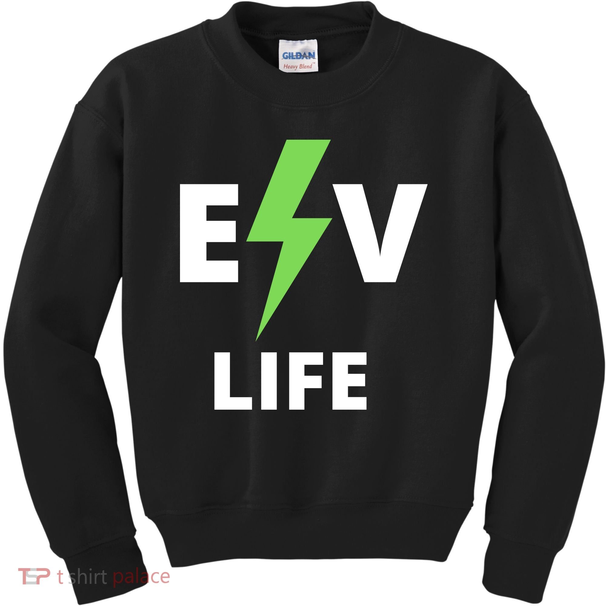 Cool EV Life Electric Vehicle, EVs, Funny Electric Vehicle Kids Sweatshirt