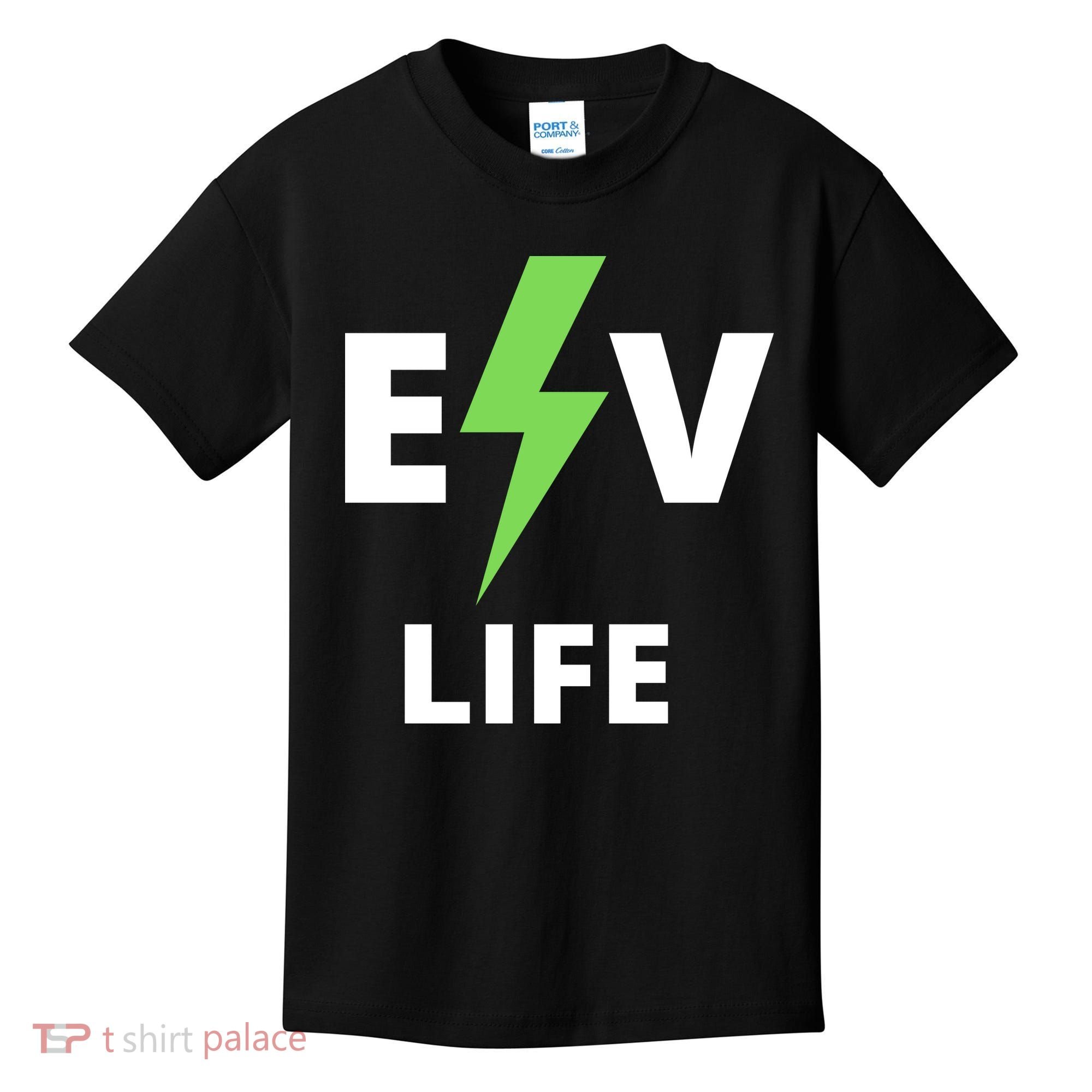 Cool EV Life Electric Vehicle, EVs, Funny Electric Vehicle Kids T-Shirt
