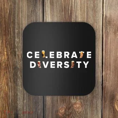 Celebrate Diversity Beer Coaster