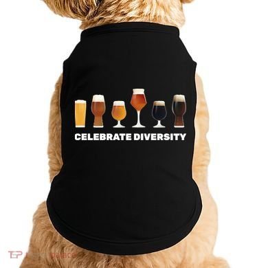 Celebrate Diversity beer Funny Doggie Tank
