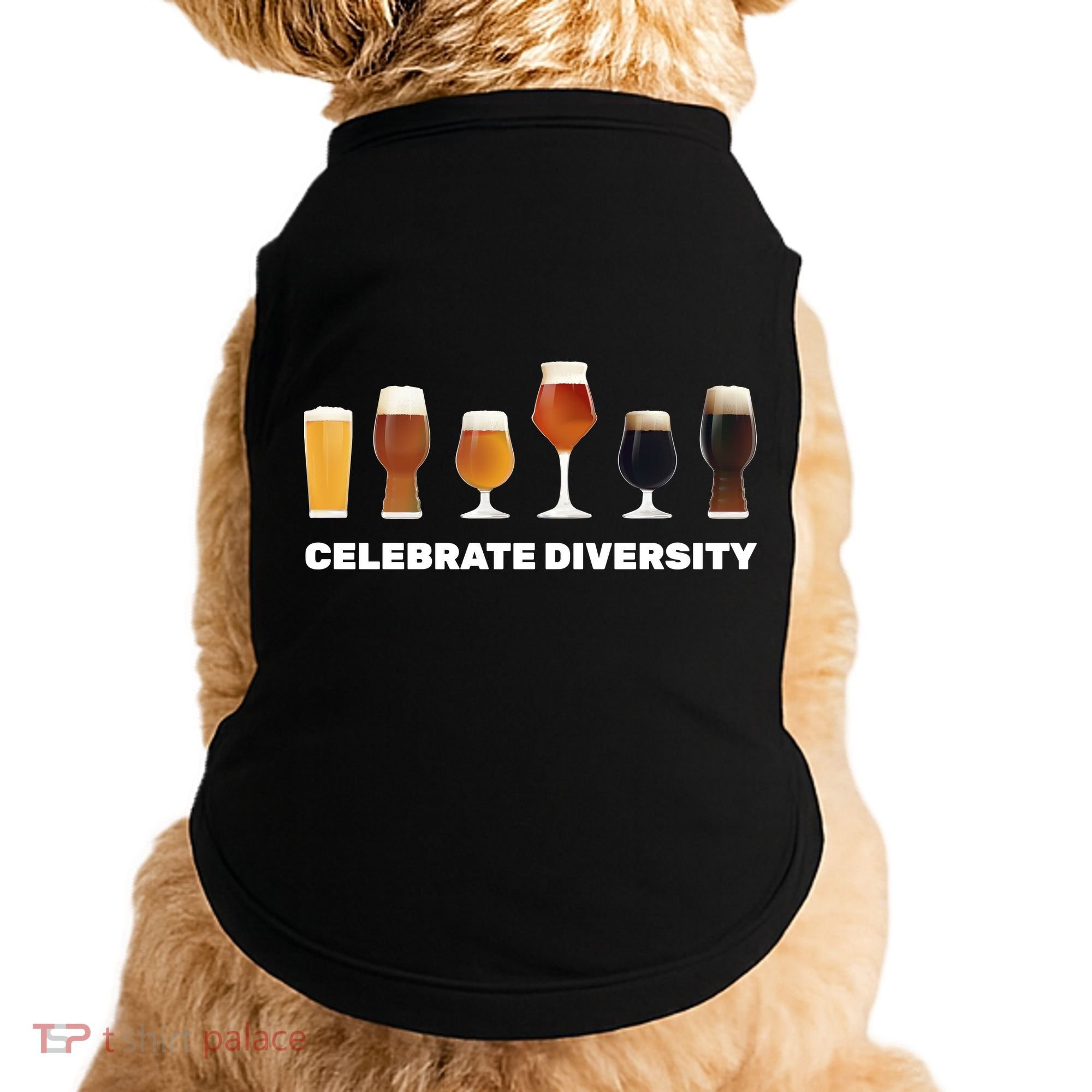 Celebrate Diversity beer Funny Doggie Tank