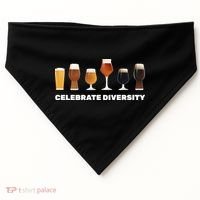 Celebrate Diversity beer Funny USA-Made Doggie Bandana thumb 0