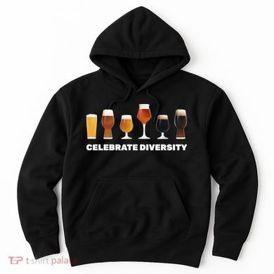 Celebrate Diversity beer Funny Hoodie