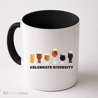 Celebrate Diversity beer Funny Coffee Mug