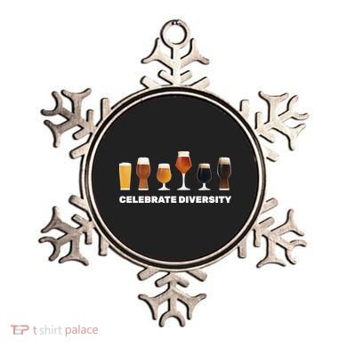 Celebrate Diversity beer Funny Ornament