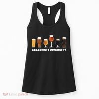 Celebrate Diversity beer Funny Women's Tank Top thumb 0