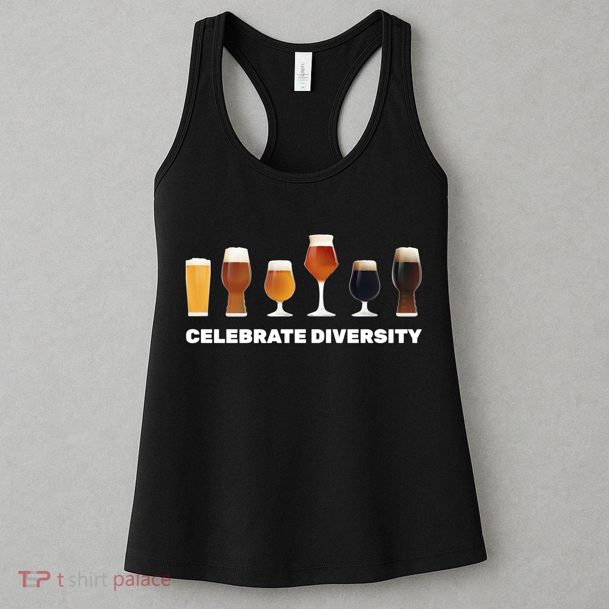Celebrate Diversity beer Funny Women's Tank Top