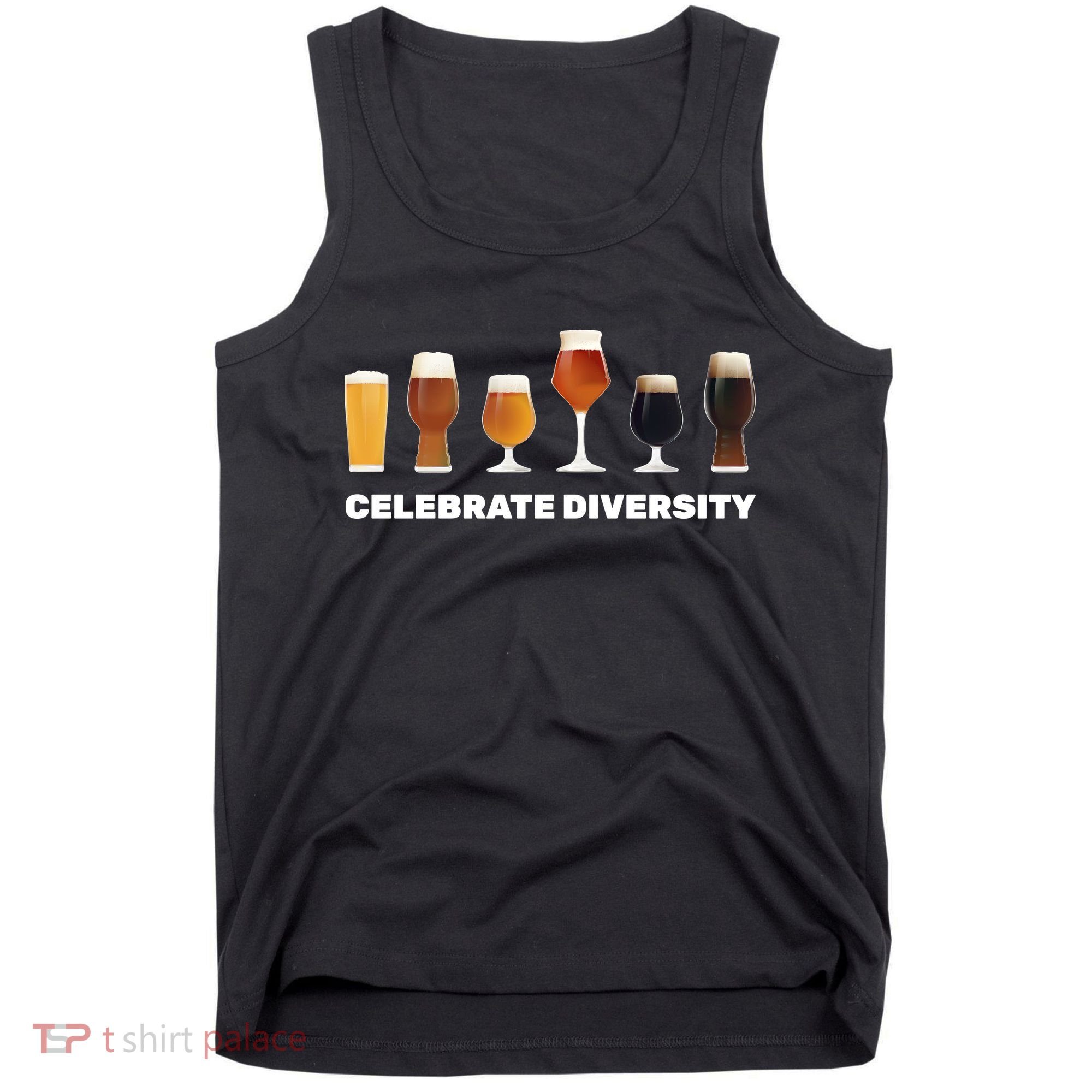 Celebrate Diversity beer Funny Tank Top