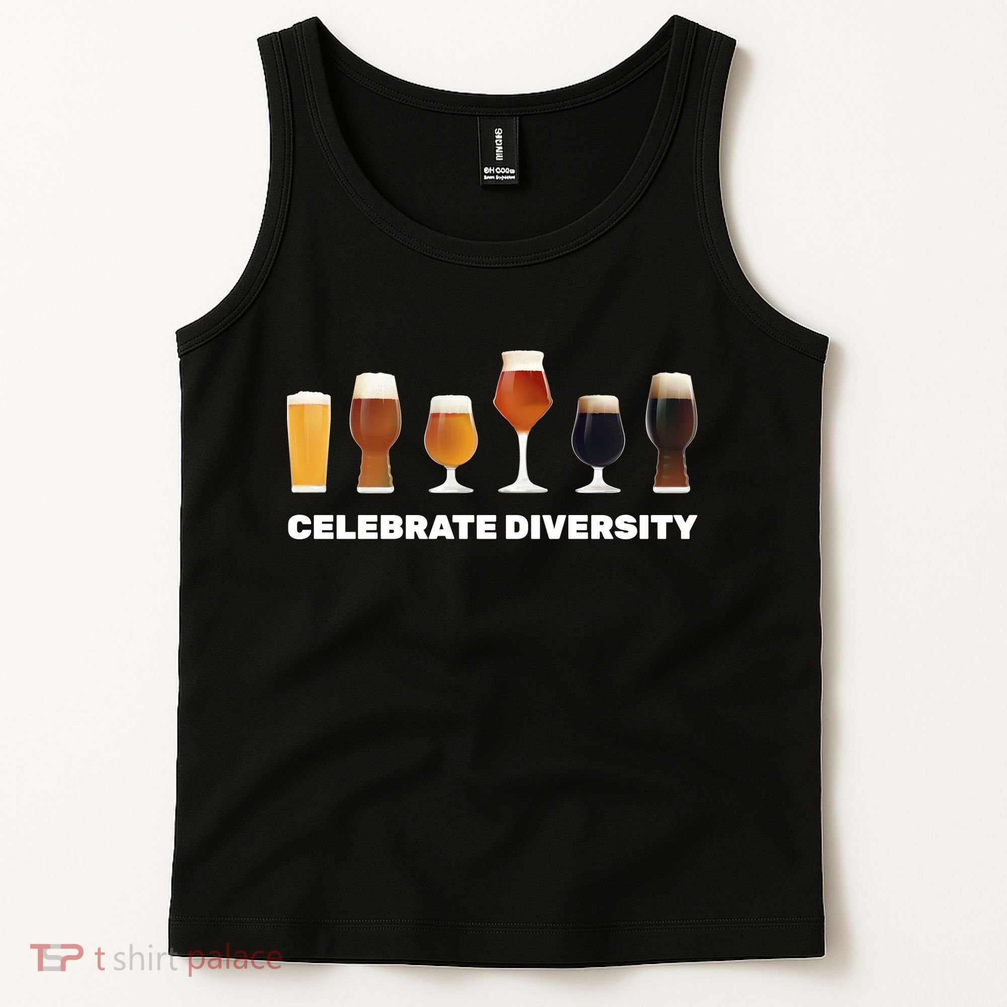 Celebrate Diversity beer Funny Tank Top