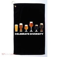 Celebrate Diversity beer Funny Golf Towel thumb 0