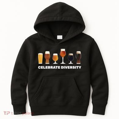 Celebrate Diversity beer Funny Kids Hoodie