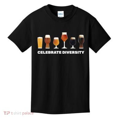 Celebrate Diversity beer Funny Kids T-Shirt