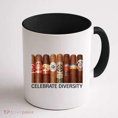 Celebrate Diversity Cigars Coffee Mug back
