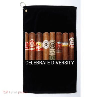 Celebrate Diversity Cigars Golf Towel