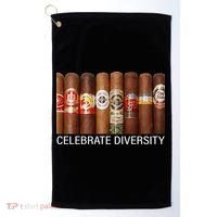 Celebrate Diversity Cigars Golf Towel thumb 0